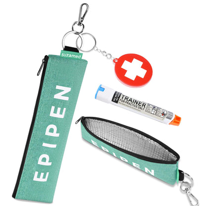 Green-Insulated-EpiPen-Carry-Case-with-Medical-Alert-Keychain-01