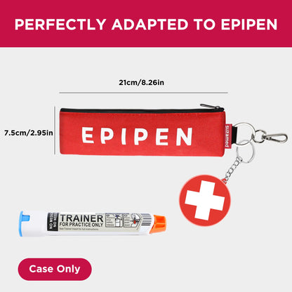 Red-Insulated-EpiPen-Carry-Case-with-Medical-Alert-Keychain-04